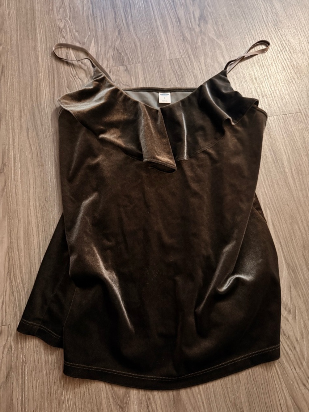 Old Navy Velvet Ruffle Cami - Brown